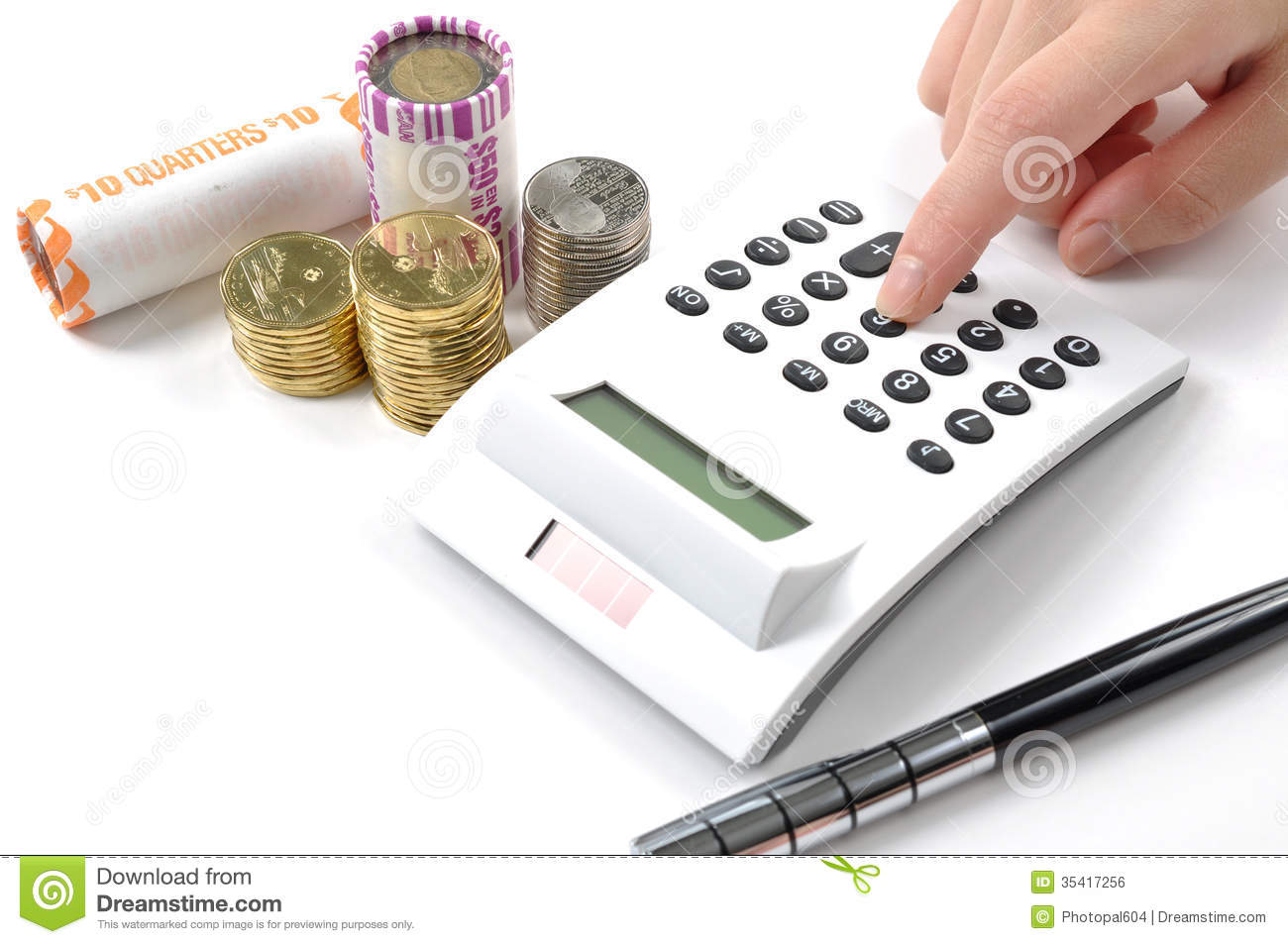 Business Expenses Clipart Business Woman Calculating