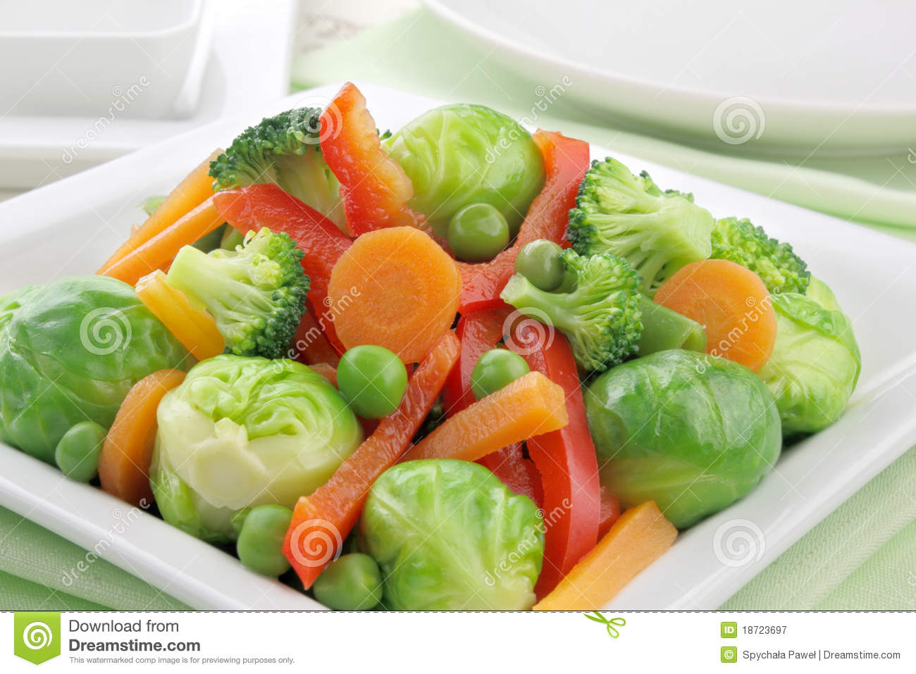 Cooked Vegetables Royalty Free Stock Photography   Image  18723697