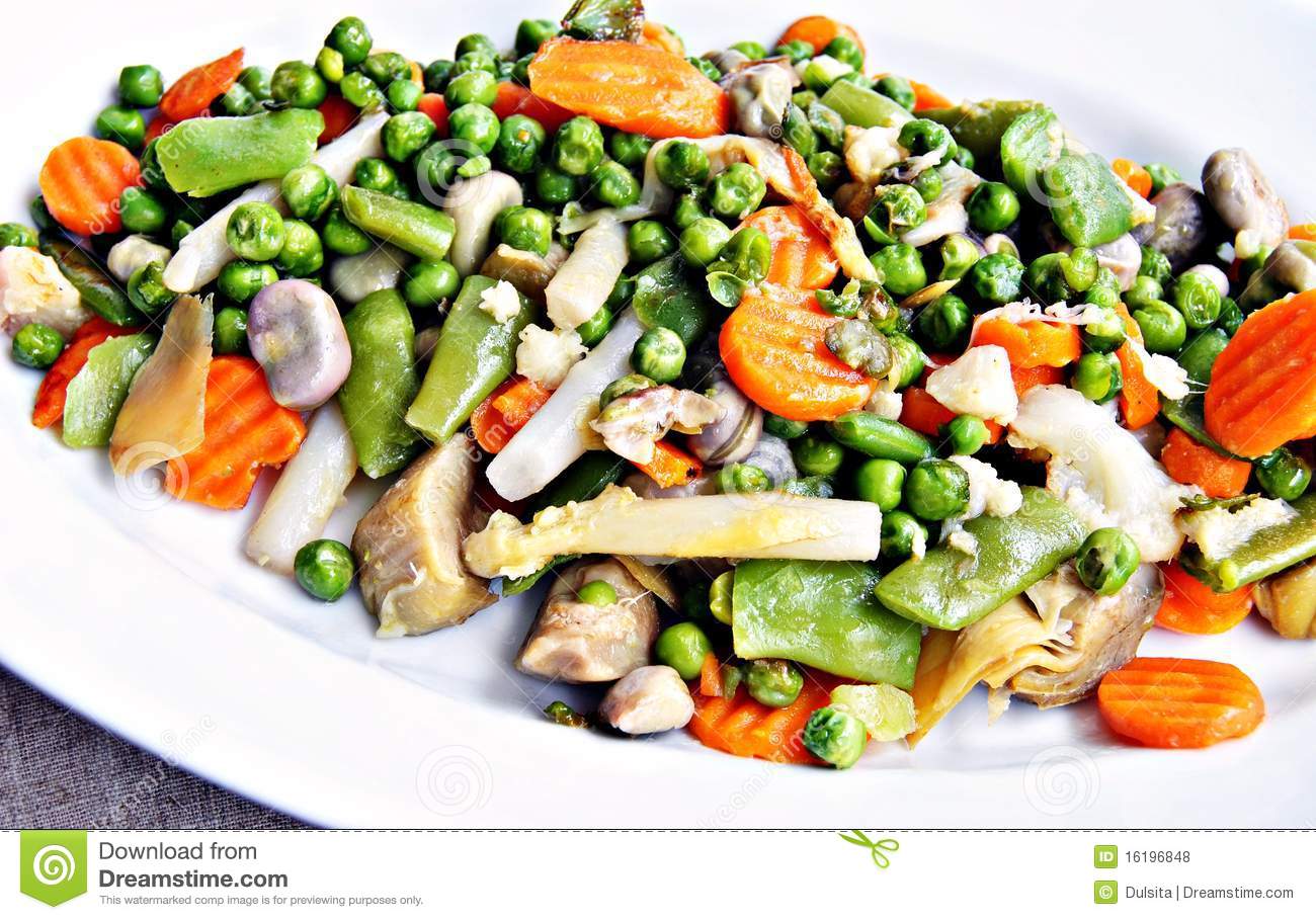 Cooked Vegetables Royalty Free Stock Photos   Image  16196848