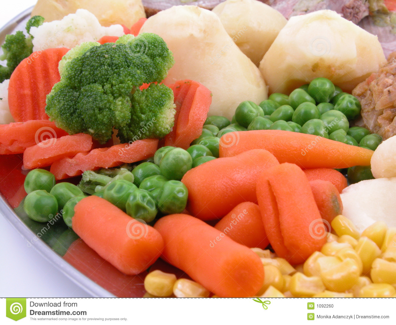 Cooked Vegetables Stock Photo   Image  1092260