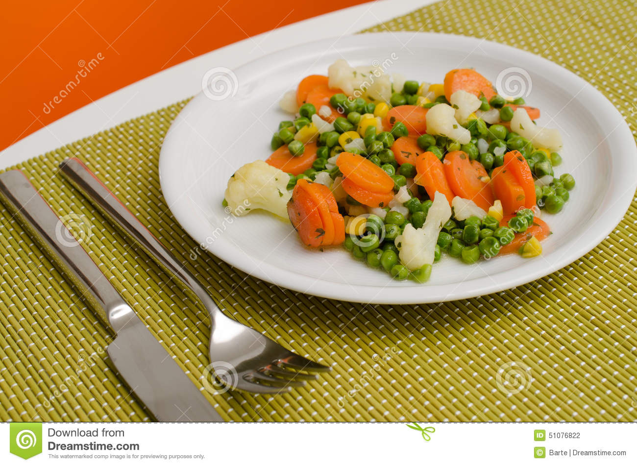 Cooked Vegetables Stock Photo   Image  51076822