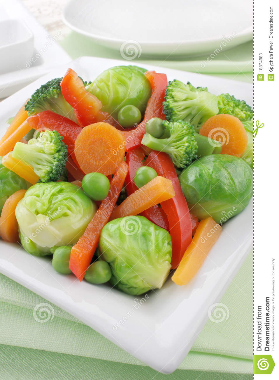 Cooked Vegetables Stock Photos   Image  18874983