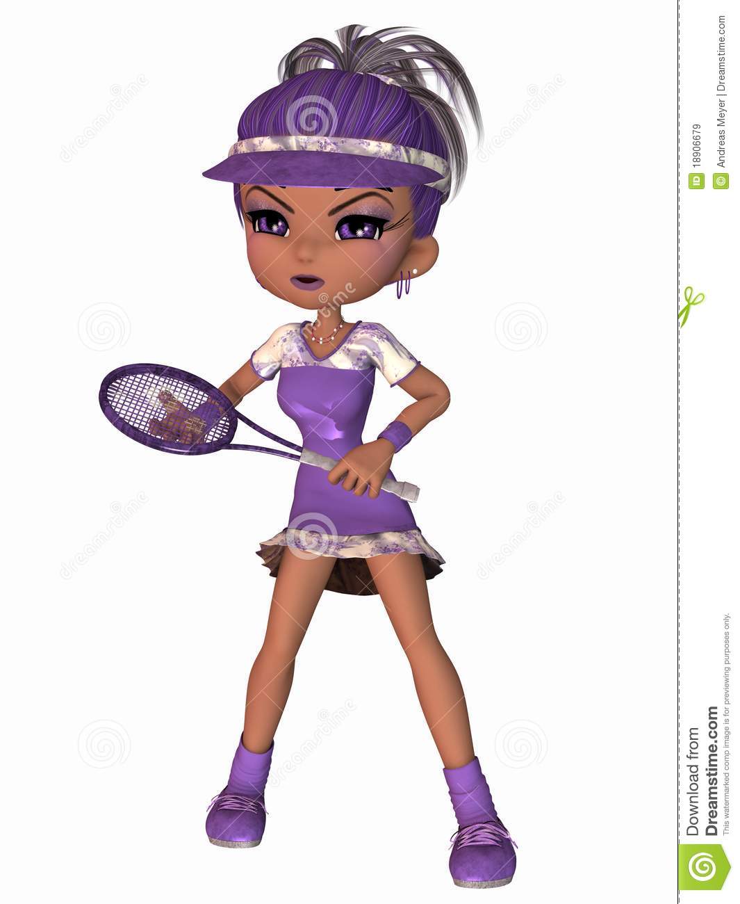 Cute Tennis Player Royalty Free Stock Images   Image  18906679