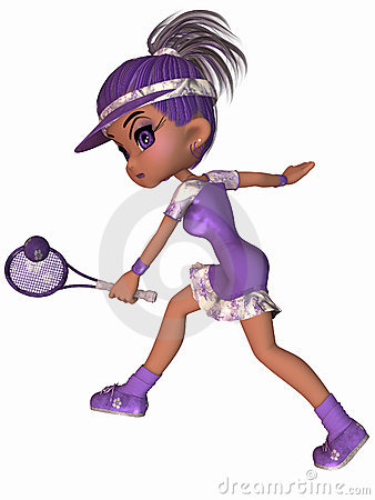 Cute Tennis Player Stock Images   Image  18906674