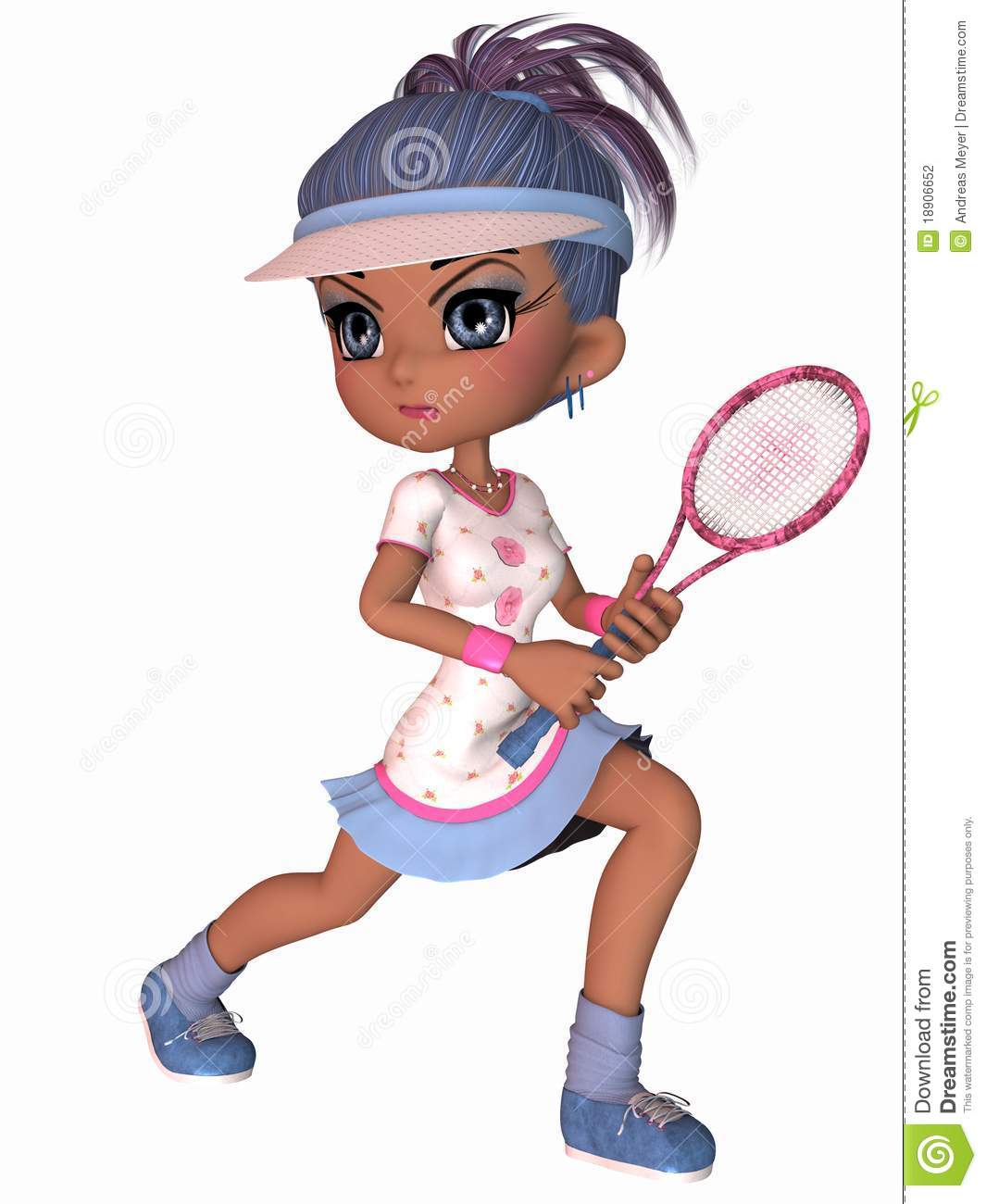 Cute Tennis Player Stock Photography   Image  18906652