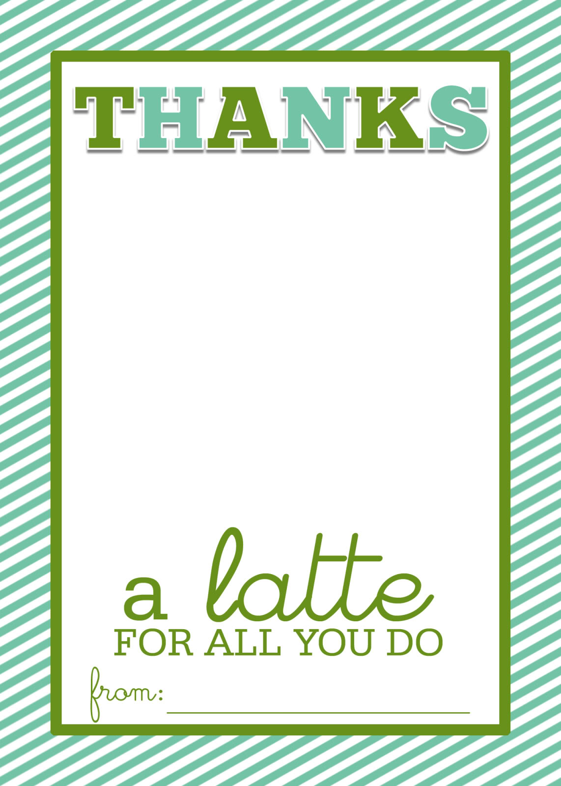 Thanks A Latte Cup Clipart - Clipart Suggest With Regard To Thanks A Latte Card Template