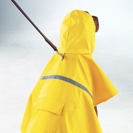 Guardian Gear Dog Pet Rain Jacket Yellow W  Reflective Stripe