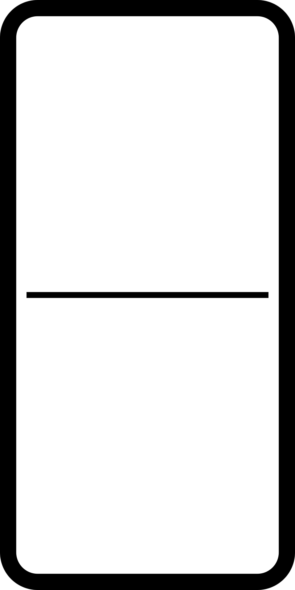 Illustration Of A Blank Domino Tile With A Transparent Background