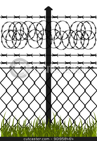 Related For Barbed Wire Fence Clipart
