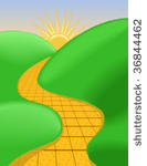 Road Clip Art Vector Yellow Brick Road   1000 Graphics   Clipart Me
