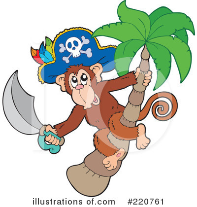 Royalty Free  Rf  Monkey Clipart Illustration By Visekart   Stock
