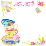 Tea Time Party Invitation With Copy Space