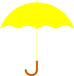 Yellow Umbrella Clip Art At Clker Com   Vector Clip Art Online