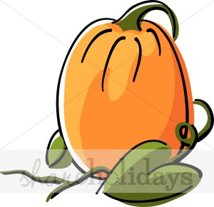 Animated Orange Pumpkin Clipart   Thanksgiving Clipart   Backgrounds