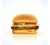 Bacon Cheeseburger Clip Art Cheeseburger   Clipart