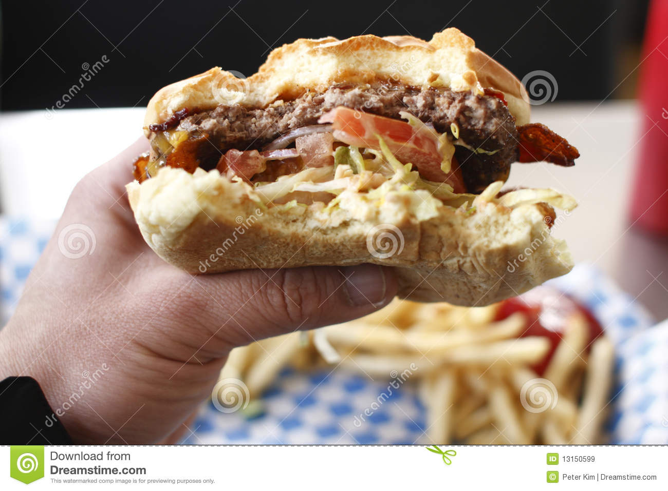Bacon Cheeseburger Royalty Free Stock Images   Image  13150599