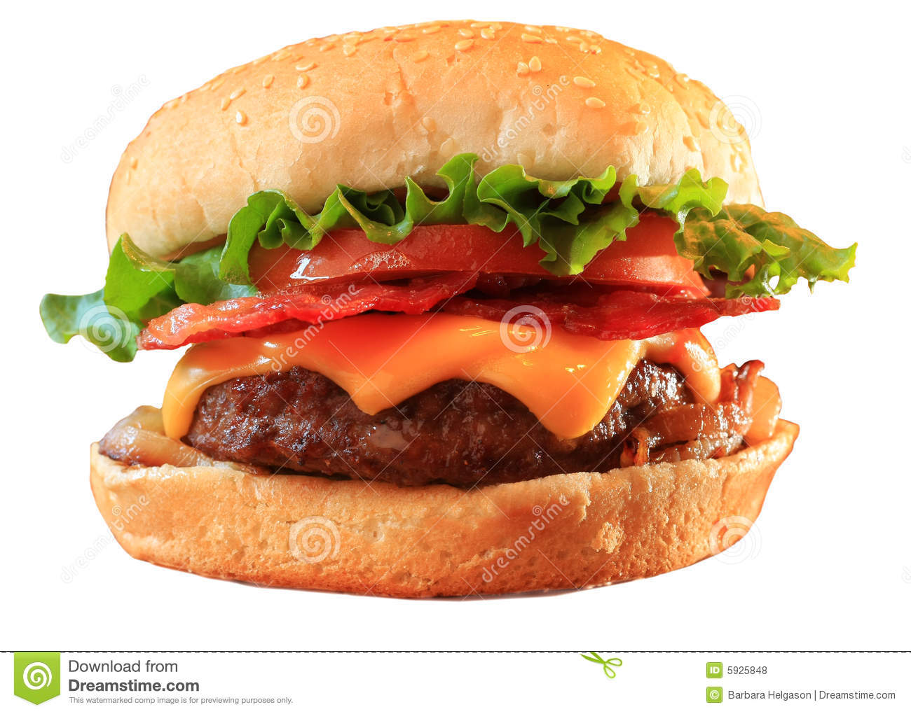 Bacon Cheeseburger Royalty Free Stock Photos   Image  5925848