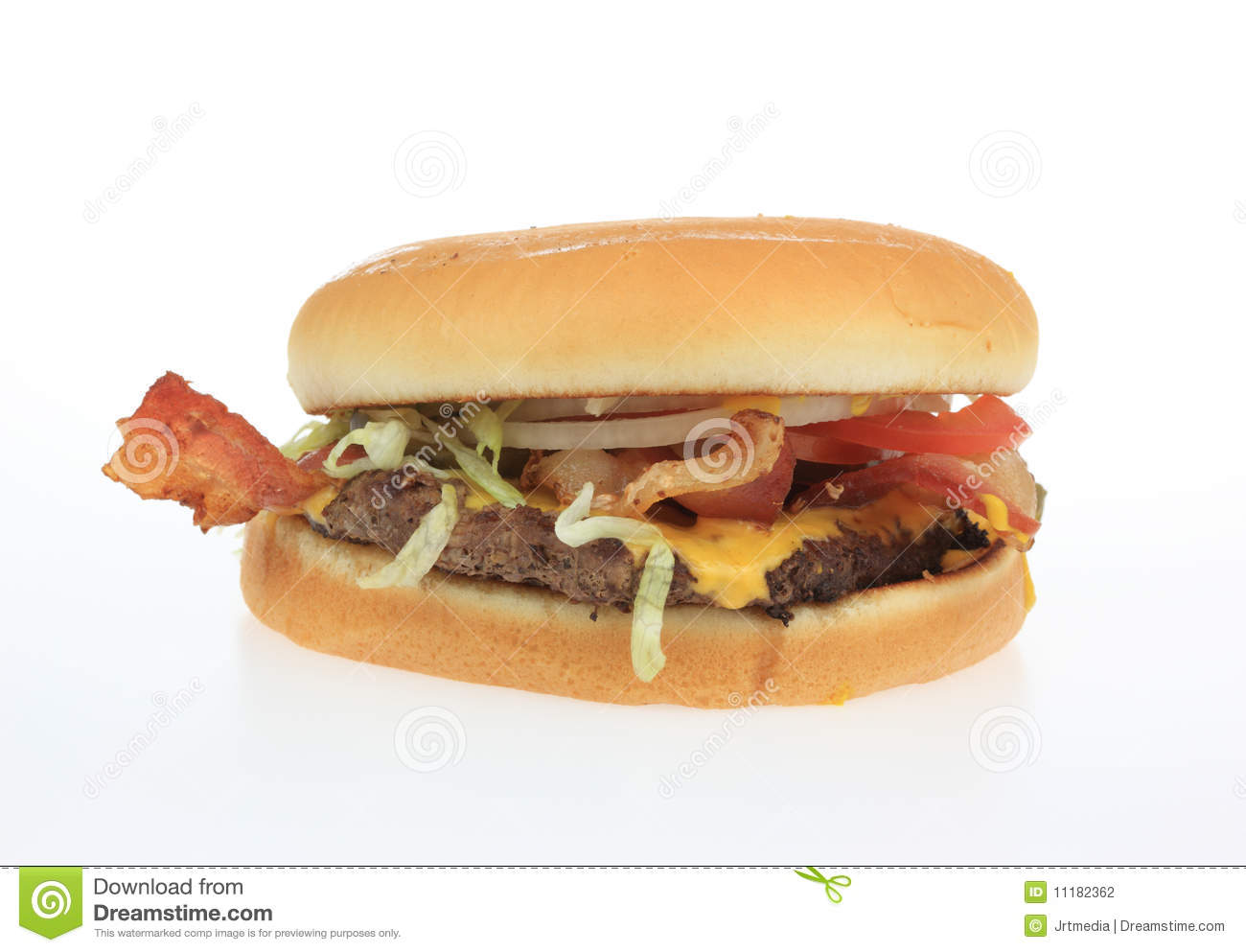 Bacon Cheeseburger Stock Photography   Image  11182362