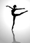 Ballet Silhouette Ballerina Dancer Figure Stock Vector   Clipart Me