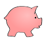 Bank Outline For Classroom   Therapy Use   Great Piggy Bank Clipart