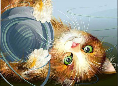 Cat Playing With Yarn Ball Clip Arts Free Clipart   Clipartlogo Com