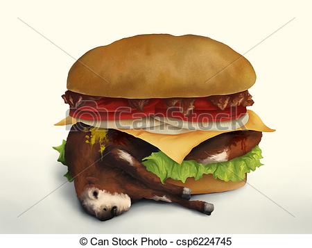 Cheeseburger W Bacon   Cynical Digital    Csp6224745   Search Clipart