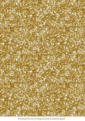 Gold Glitter A4 Background By Cassandra Campsall