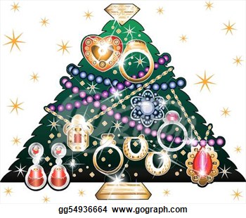 Jewelry Christmas Tree3 Daytime Background  Eps Clipart Gg54936664