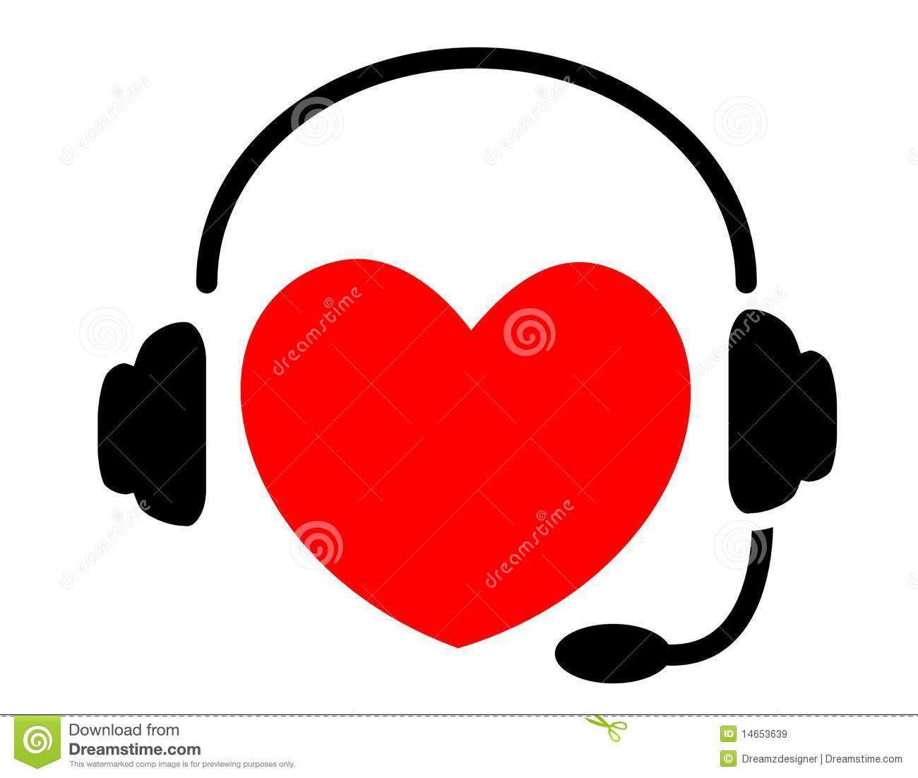 Music Notes Heart Beat Heart Listening To Music 14653639 Jpg