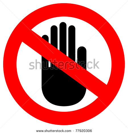 No Entry Sign On White Background Stock Photo 77920306   Shutterstock