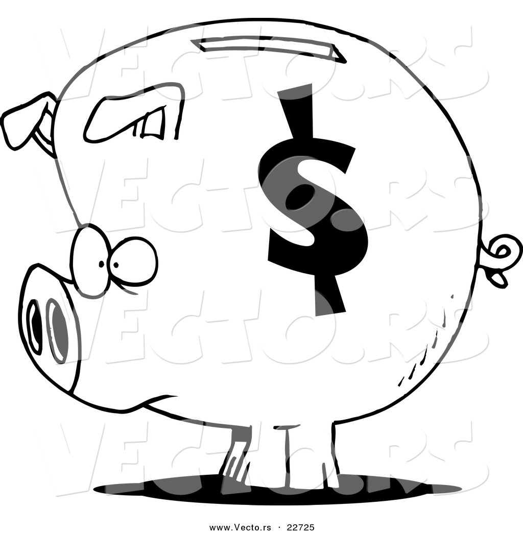 Piggy Bank Coloring Page   Clipart Panda   Free Clipart Images