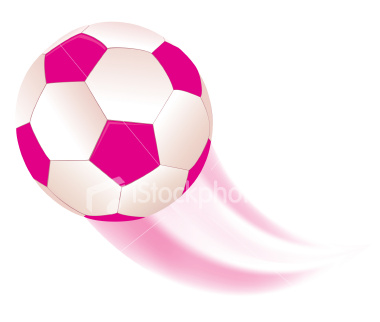 Pink Football Clip Art Pink Soccer Ball Clipart
