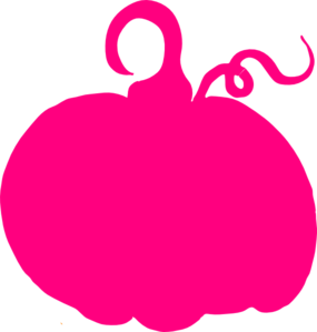 Pink Pumpkin Sihouette Clip Art At Clker Com   Vector Clip Art Online