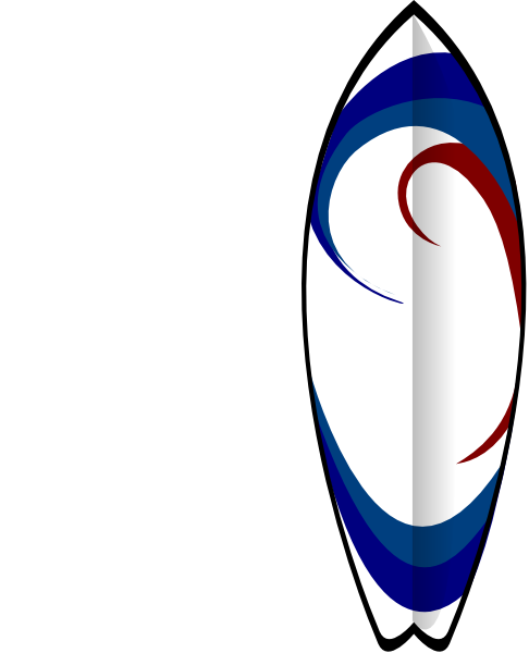 Surfboard Clip Art At Clker Com   Vector Clip Art Online Royalty Free