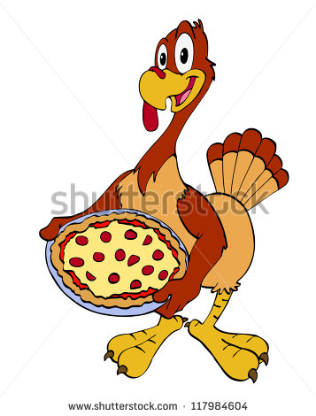 Thanksgiving Turkey With Pizza Stock Photo 117984604   Shutterstock