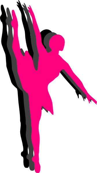 Triple Ballet Dancer Silhouette Clip Art At Clker Com   Vector Clip