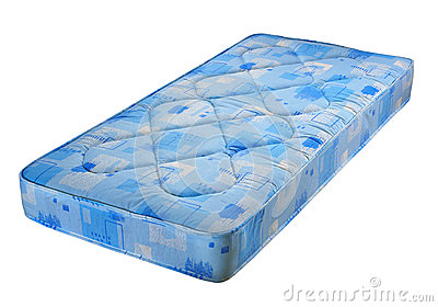 Blue Bed Mattress Stock Photo   Image  33438650