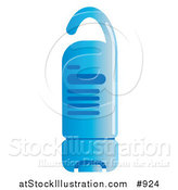 Blue Bottle Of Hanging Body Wash In A Shower By Atstockillustration