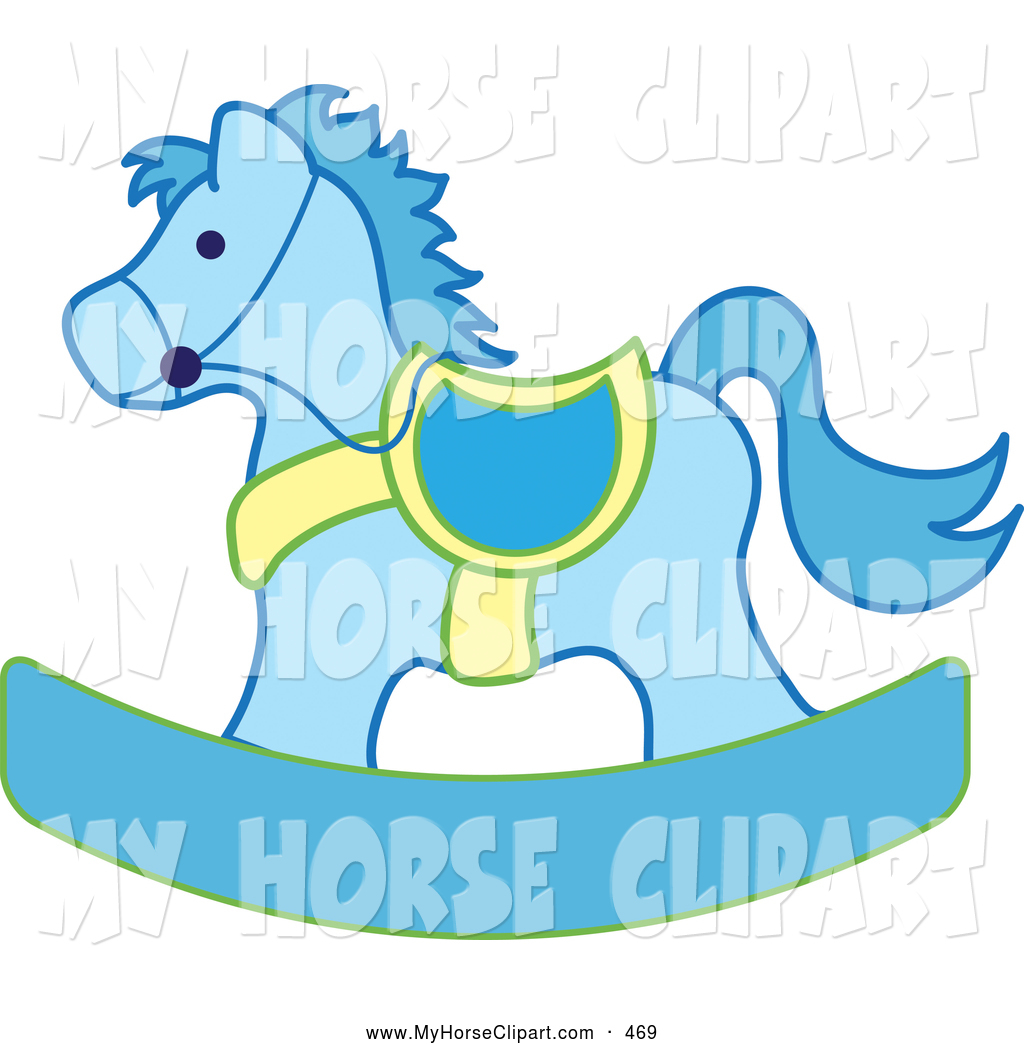 Childrens Wooden Rocking Horse Toy By Pams Clipart   Short News Poster