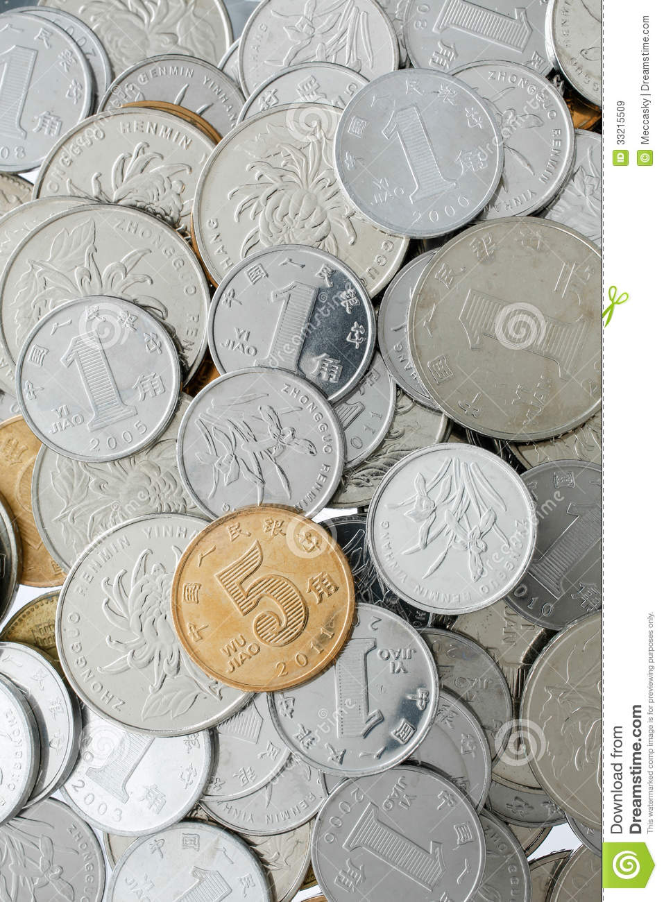 Chinese Yuan Coins Royalty Free Stock Images   Image  33215509