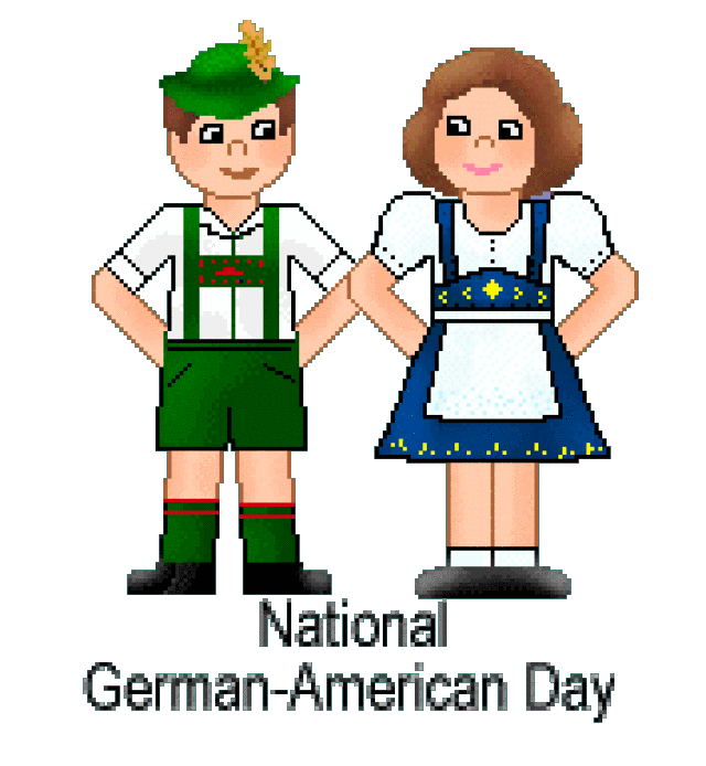 Clip Art For National German American Day Of Men And Woman In German