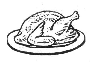 Cooked Turkey Clipart Black And White   Clipart Panda   Free    