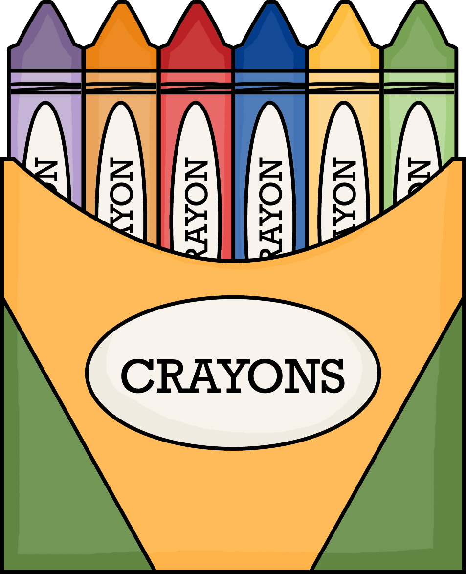 Crayon Box To School Shopping In