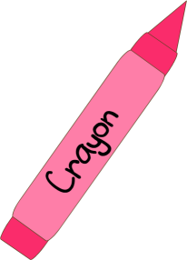 Crayon Clip Art Image   Clip Art Image Of A Pink Crayon This Crayon
