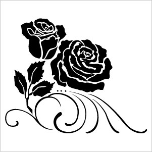Flower Silhouette Clip Art Story Title Rose Flower Silhouette Clip Art