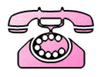 Free Clip Art Picture Of A Pink Princess Telephone