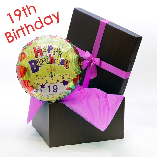 Happy 19th Birthday Helium Balloon   Birthday Balloons   Floric