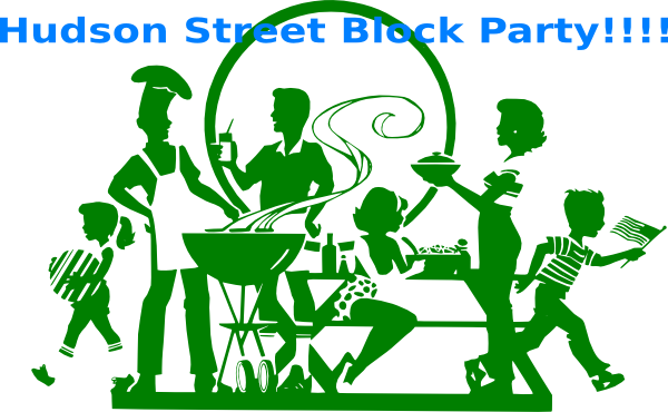Hudson Street Block Party Clip Art At Clker Com   Vector Clip Art