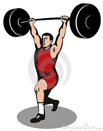 Man Lifting Weights Clipart Weightlifter Lifting Weights