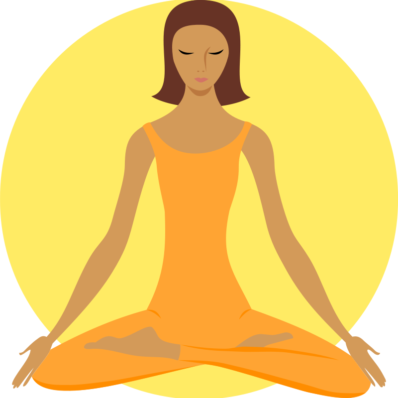 Meditate Clip Art Meditating Buddhist Woman